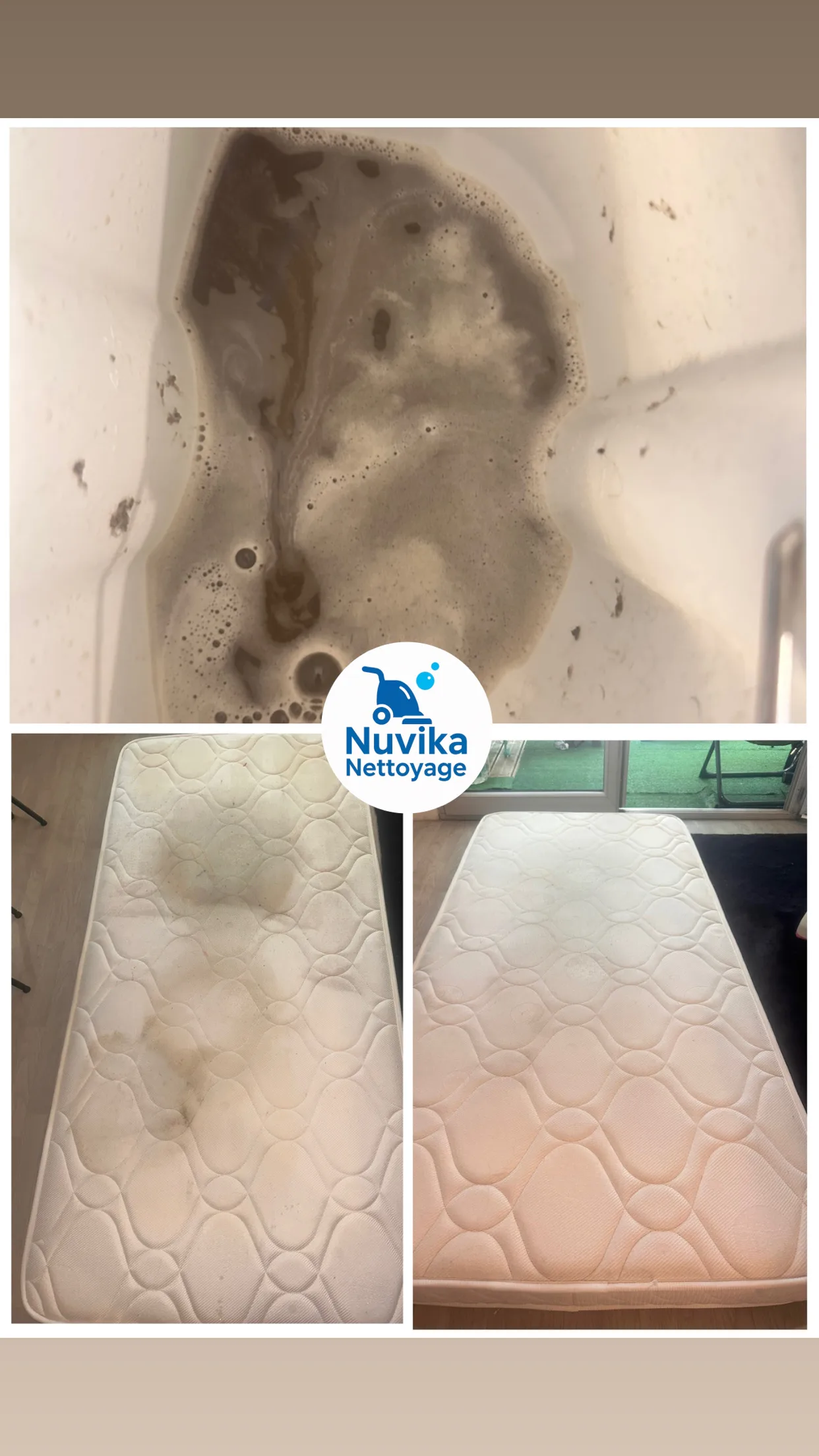 Nettoyage professionnel de matelas à domicile par NUVIKA à Nantes