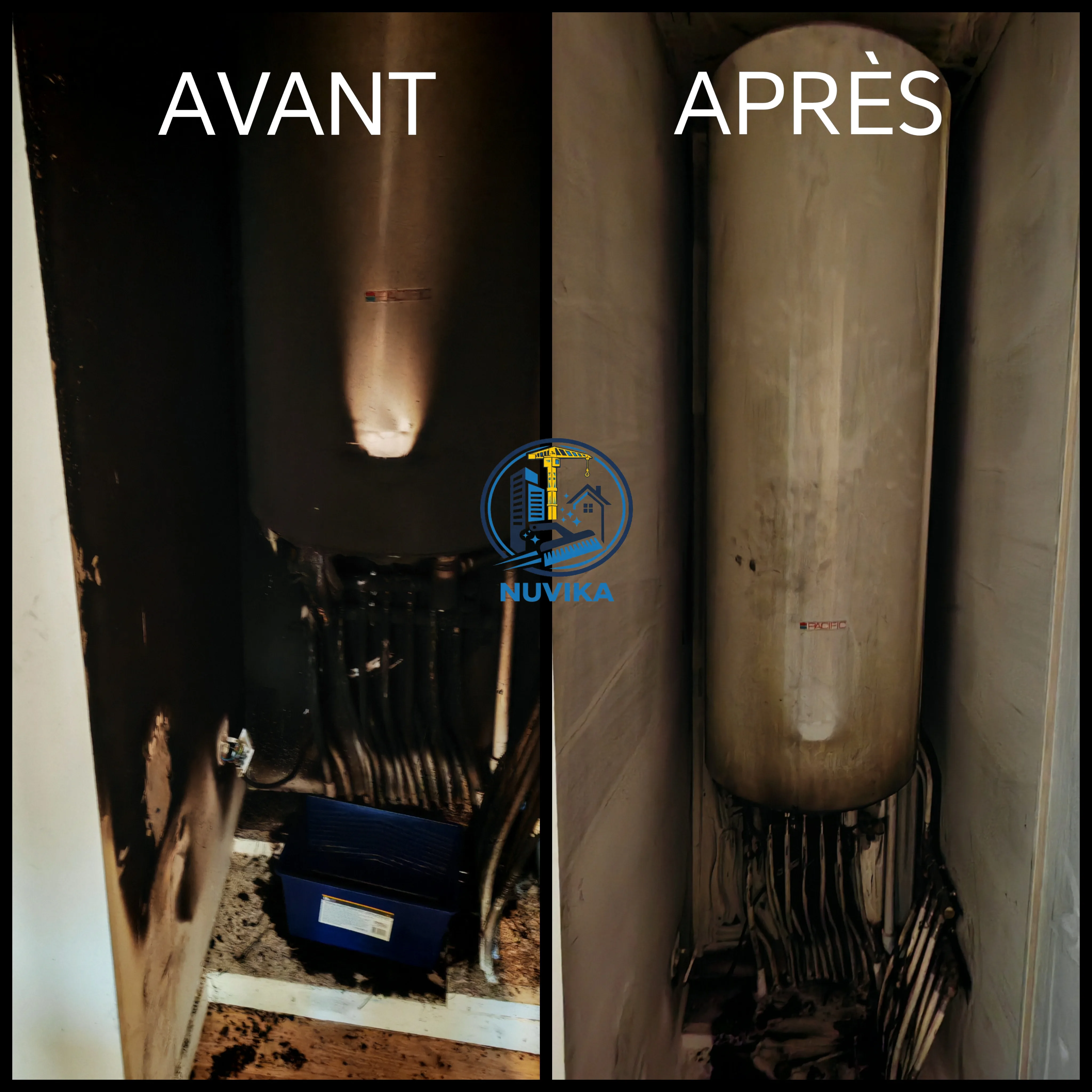 Intervention de nettoyage après sinistre par NUVIKA à Nantes